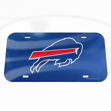 Buffalo Bills Blue Chrome Acrylic License Plate