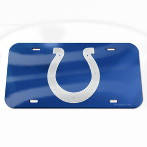 Indianapolis Colts Blue Chrome Acrylic License Plate
