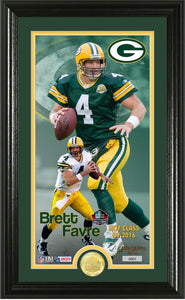 Brett Favre Green Bay Packers 2016 Pro Football Hall Of Fame Supreme Bronze Coin Photo Mint