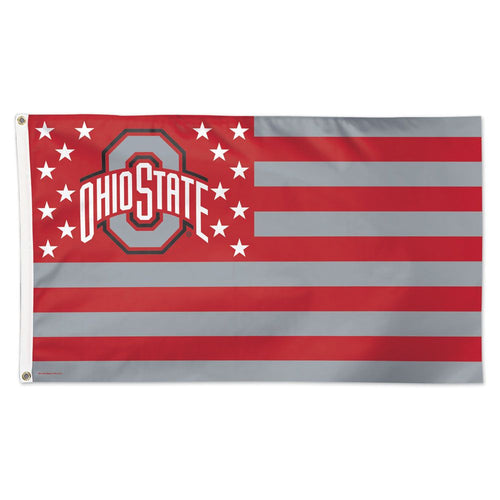 Ohio State Buckeyes Patriotic Flag - 3'x5'