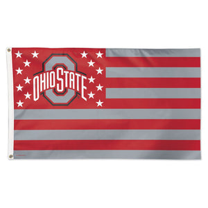 Ohio State Buckeyes Patriotic Flag - 3'x5'
