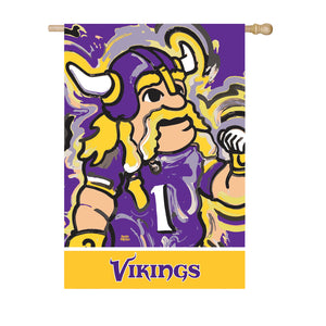 Minnesota Vikings Mascot House Flag
