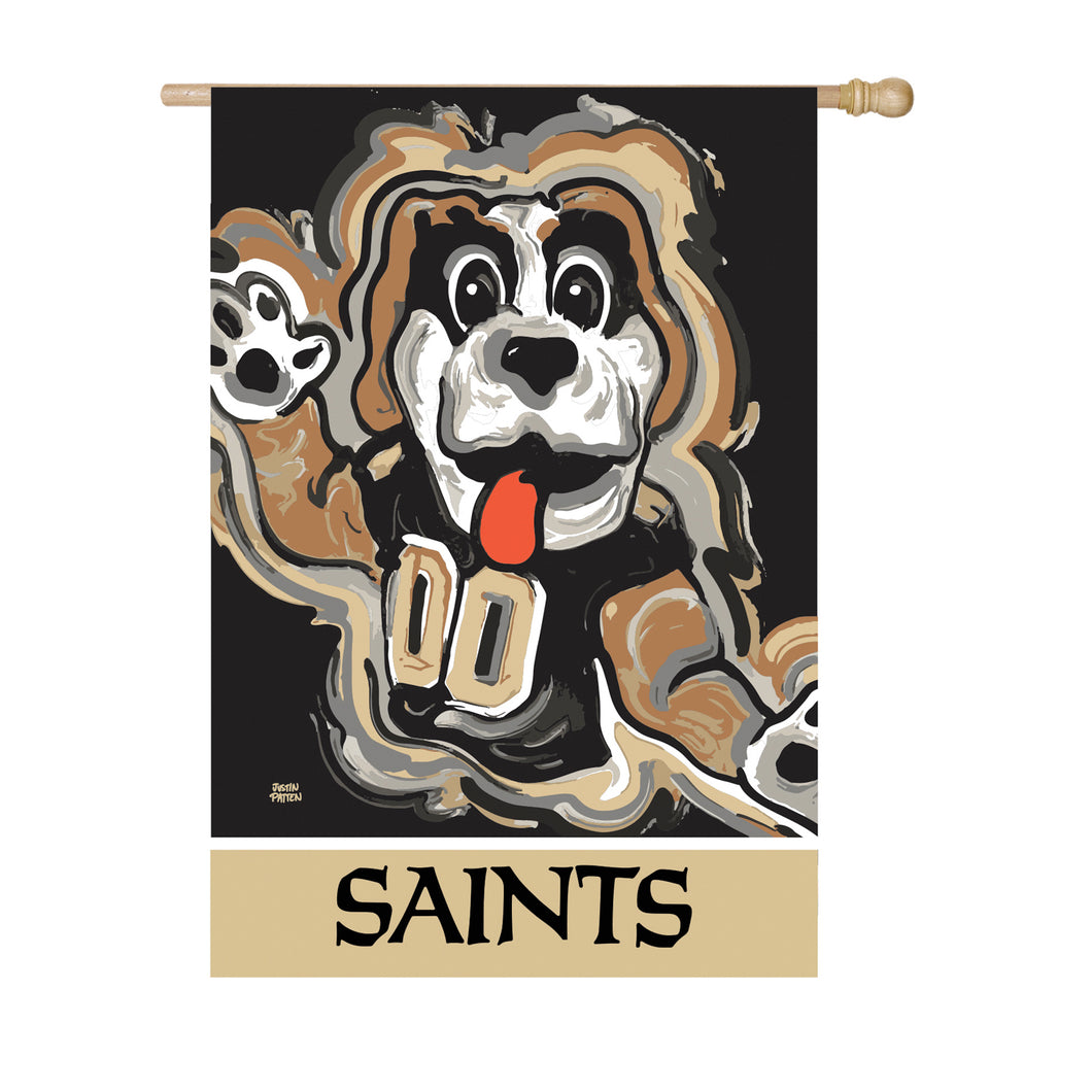 New Orleans Saints Mascot House Flag