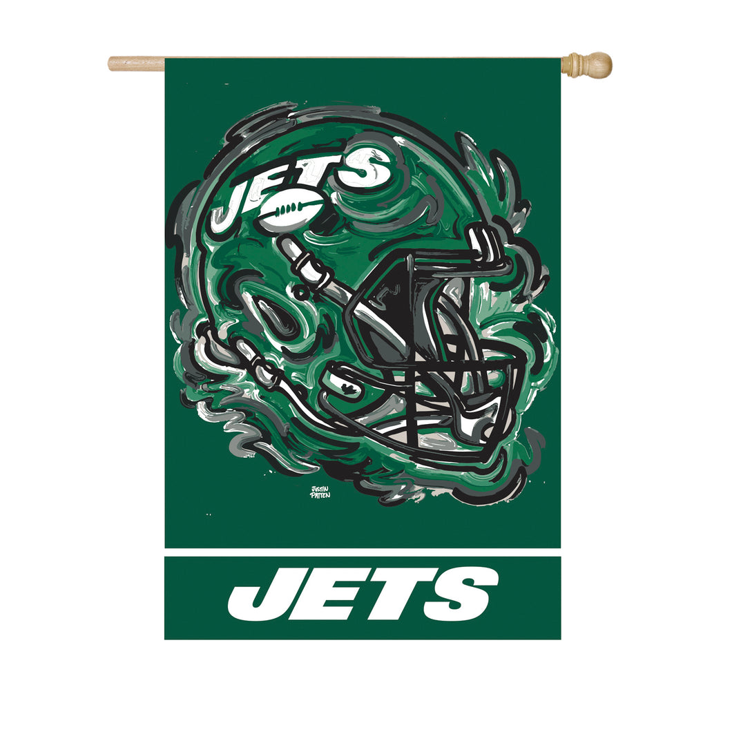 New York Jets Mascot House Flag