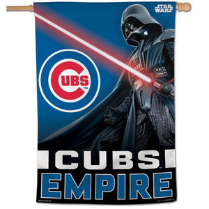 Chicago Cubs Star Wars Darth Vader Vertical Flag - 28"x40"                                                