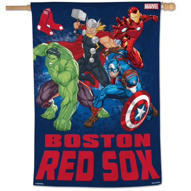 Boston Red Sox Avengers Vertical Flag - 28