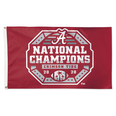 Alabama Crimson Tide 2020 CFP National Champions Deluxe Flag -3'x5'