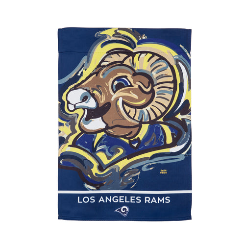 Los Angeles Rams Mascot House Flag