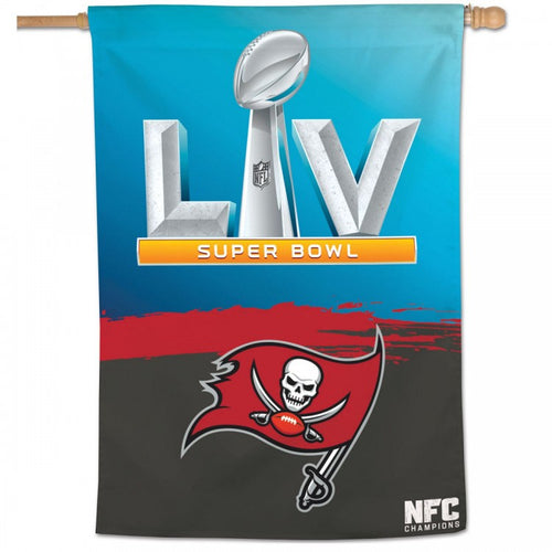 Tampa Bay Buccaneers 2020 NFC Champion SB LV Vertical Flag 