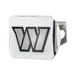 Washington Commanders Chrome Emblem on Chrome Hitch Cover