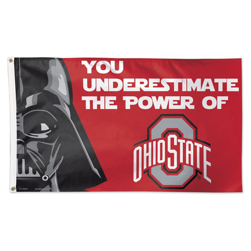 Ohio State Buckeyes Star Wars Darth Vader Deluxe Flag - 3'x5'