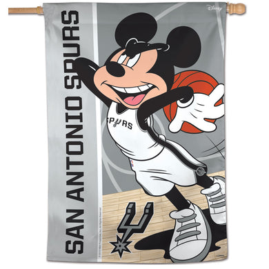 San Antonio Spurs Mickey Mouse Vertical Flag 28