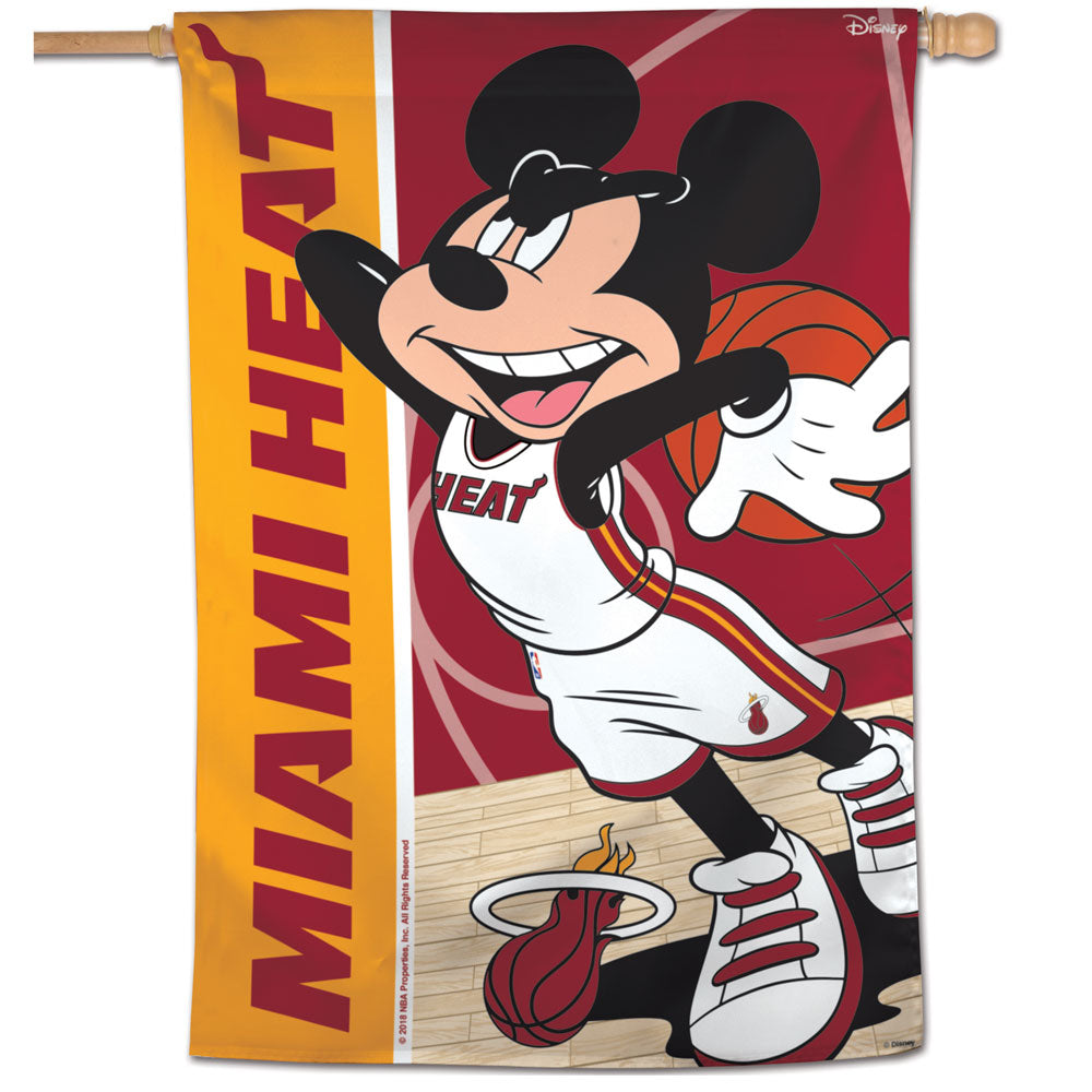 Miami Heat Mickey Mouse Vertical Flag 28