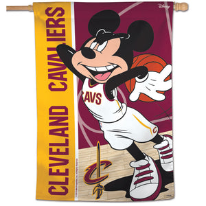 Cleveland Cavaliers Mickey Mouse Vertical Flag 28"x40"                   