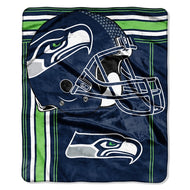 Seattle Seahawks Raschel Touchback Design Blanket - 50"x60"