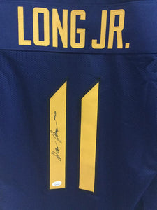 David Long Jr West Virginia Mountaineers Signed #11 Jersey