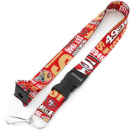 San Francisco 49ers Lanyard Keychain