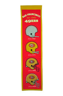 San Francisco 49ers Heritage Banner - 8"x32"