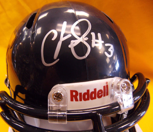 wvu football, charles sims autograph 