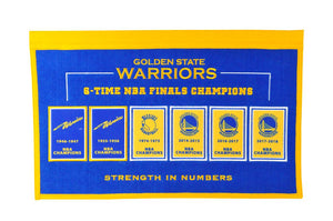 Golden State Warriors Rafter Raiser Banner- 22"x14"