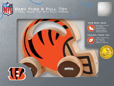 Cincinnati Bengals Wood Push & Pull Toy