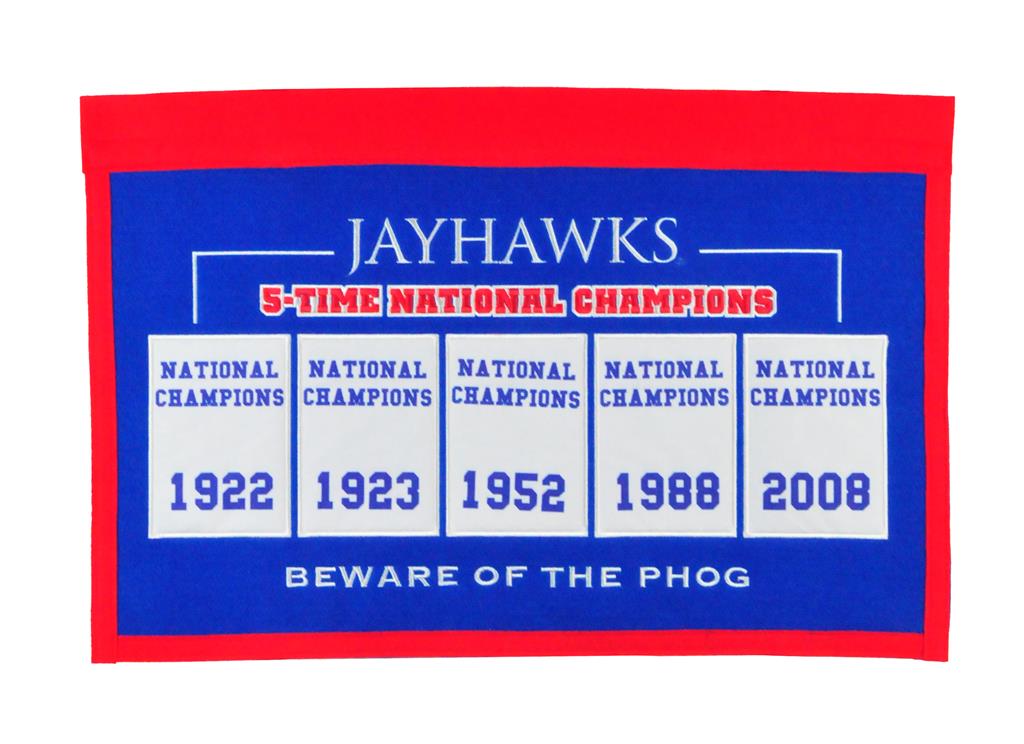 Kansas Jayhawks Rafter Raiser Heritage Banner - 8