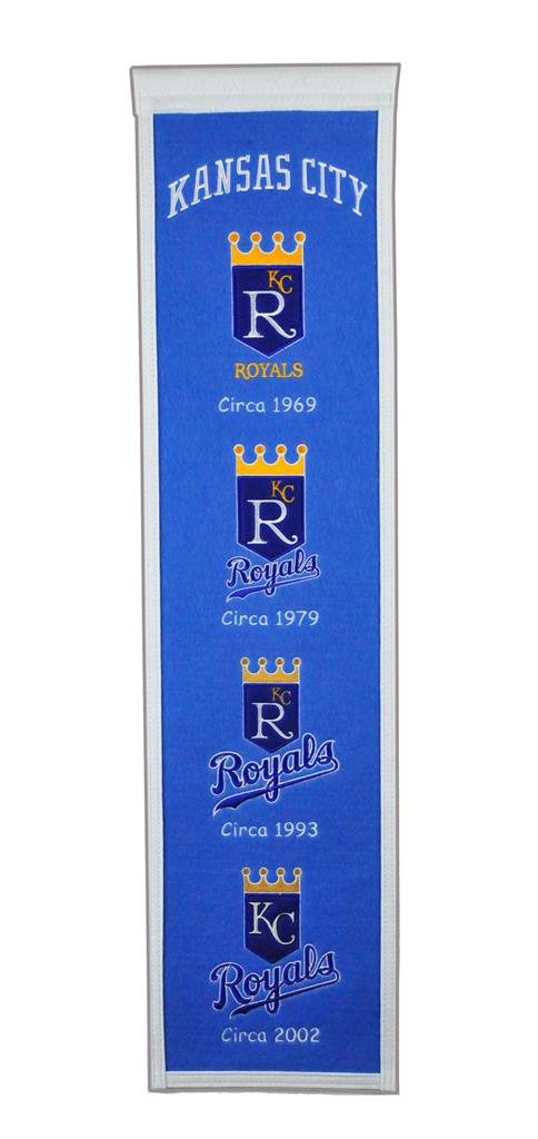 Kansas City Royals 24 Heritage Logo Round Sign