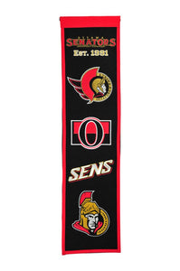 Ottawa Senators Heritage Banner - 8"x32"