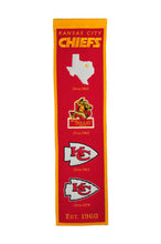 Kansas City Cheifs Fan Favorite Heritage Banner - 8"x32"