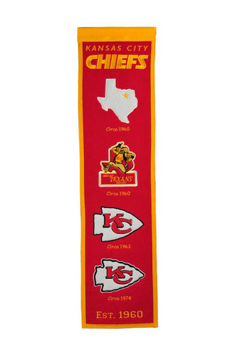 Kansas City Cheifs Fan Favorite Heritage Banner - 8
