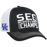 kentucky wildcats 2018 sec basketball tournament champions hat