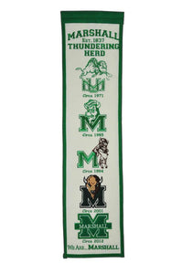 Marshall Thundering Herd Heritage Banner - 8"x32"