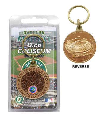 oakland athletics, oakland a's game used, keychain