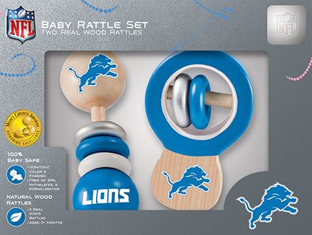 Detroit Lions Baby Rattles Set, Baby Rattles, NFL