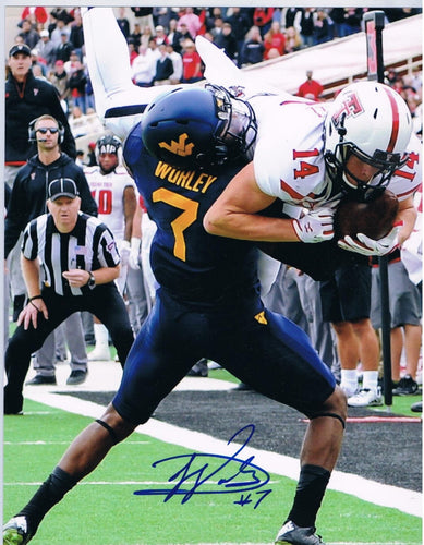 wvu football, daryl worley autograph