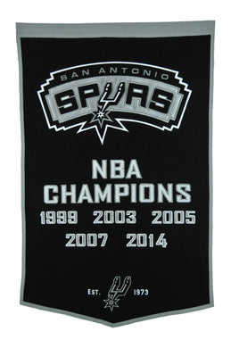 San Antonio Spurs Dynasty Wool Banner - 24