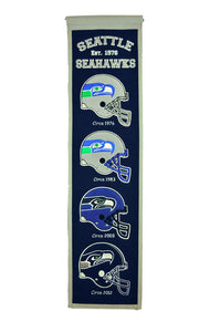 Seattle Seahawks Heritage Banner - 8"x32"