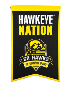 Iowa Hawkeyes Nation Banner - 14"x22"