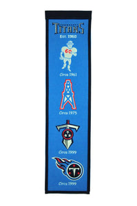 Tennessee Titans Heritage Banner - 8"x32"