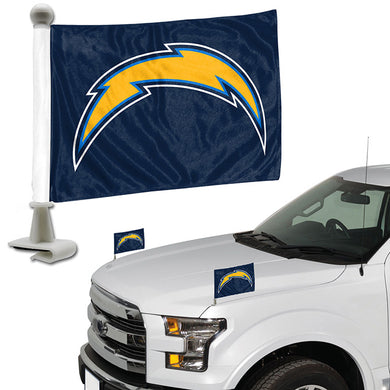 la chargers car flag, los angeles chargers car flag 