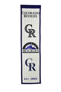 Colorado Rockies Heritage Banner - 8"x32"