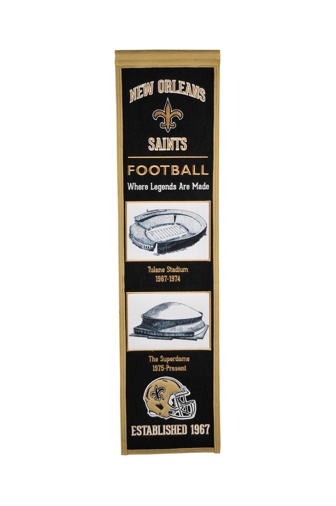 New Orleans Saints Stadium Evolution Heritage Banner - 8