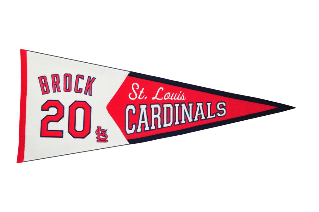 Lou Brock St. Louis Cardinals Legends Pennant