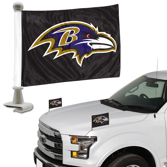 Officially Licensed NFL Flag 3 Plank Wall Sign - Baltimore Ravens