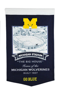 Michigan Wolverines The Big House Stadium Banner - 15"x24"