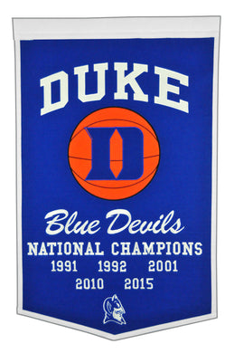 Duke Blue Devils Dynasty Wool Banner - 24