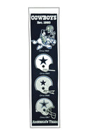 Dallas Cowboys Heritage Banner - 8"x32"