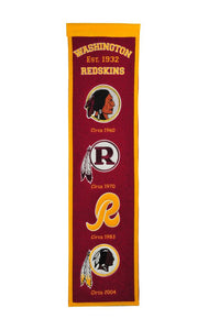 Washington Redskins Fan Favorite Heritage Banner - 8"x32"