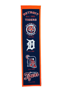 Detroit Tigers Heritage Banner - 8"x32"
