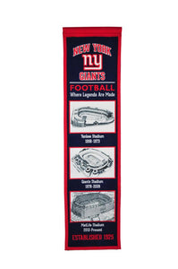 New York Giants Stadium Evolution Heritage Banner - 8"x32"